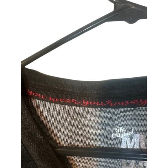 Muk Luks Gray Long Ruched Sleeve Soft Crew Neck Pullover Top Shirt Women Sz P3X - Picture 6 of 9